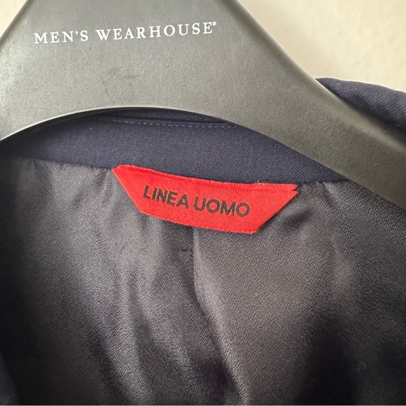 Linea Uomo Navy Wool Suit Jacket – 48R $35 - Picture 2 of 7